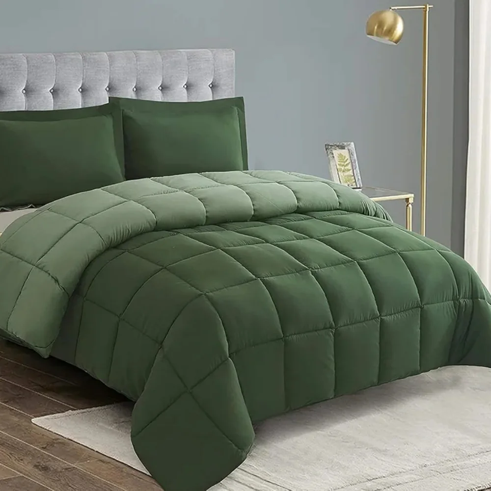 Green Twin/Twin XL Reversible Comforter Duvet